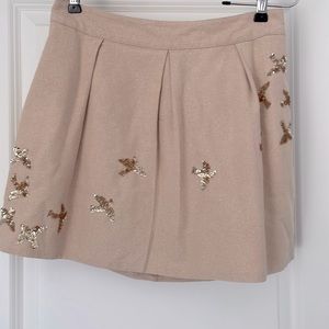 Adorable pleated Leifnotes Anthro mini skirt with pockets